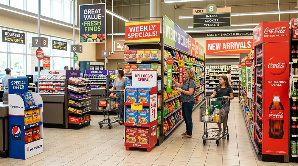 POSM examples including endcaps and counter displays