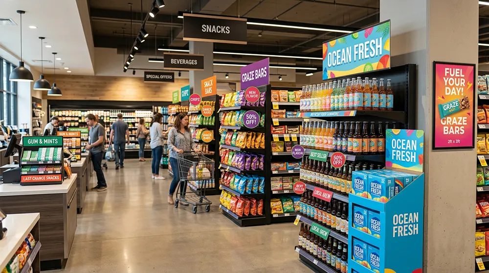 POSM meaning in marketing shown through retail POS materials display