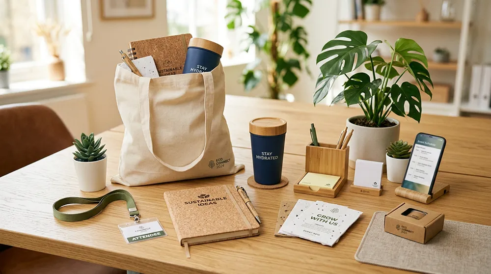 20 Best Promotional Merchandise Ideas for Events 6 Branded giveaway ideas with eco-friendly products and desk accessories
