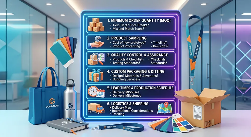 How to Choose the Right Promotional Merchandise Supplier 3 What to ask a promotional products supplier before ordering custom branded merchandise